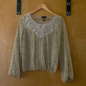 About A Girl, X-S sheer blouse.